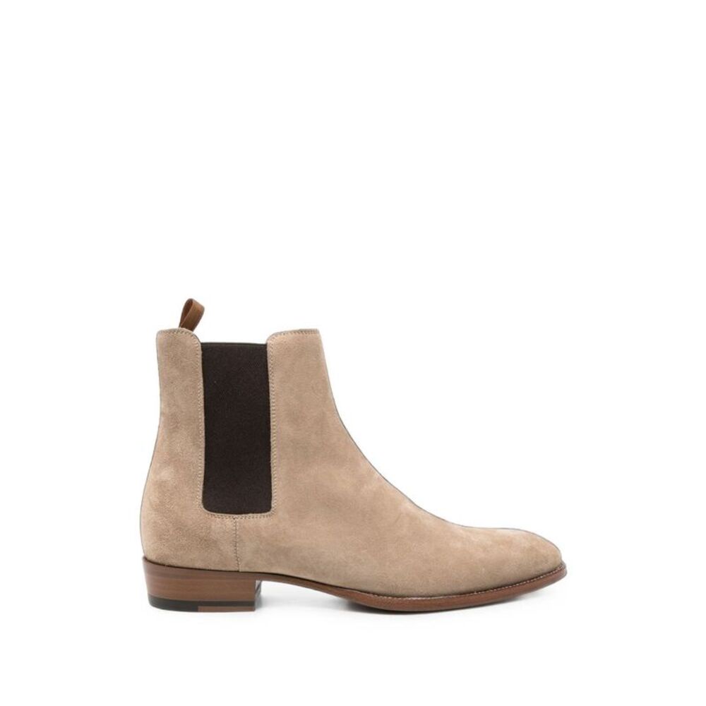 Saint Laurent Men Wyatt Leather Boots